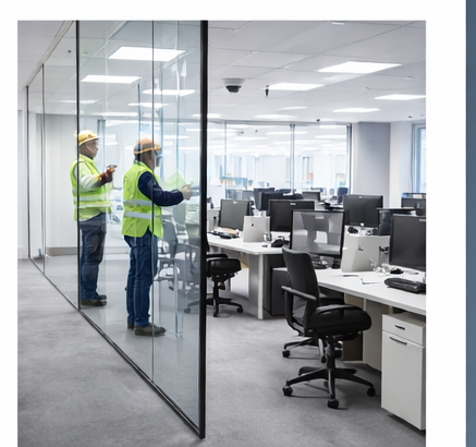 Commercial fit-out and refurbishment works in progress